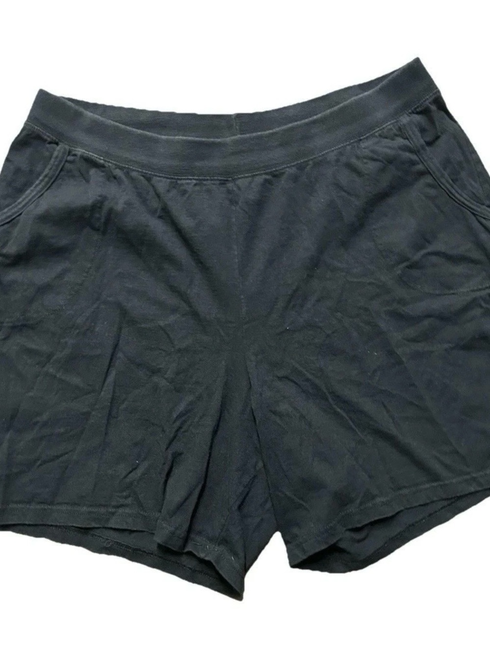 Women’s Just My Size Black Pull On Shorts With Pockets Size 3XL XXXL